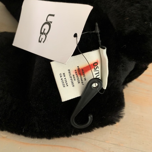 ugg sheepskin and suede headband black not - Picture 2 of 6